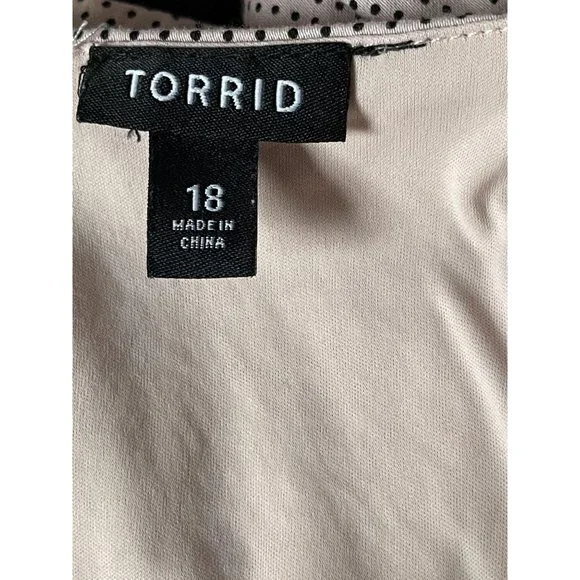 TORRID Lace Polka Dot Swing Dress 18 - Picture 2 of 6